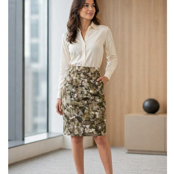 Banana Republic Dresses & Skirts - Banana Republic Linen Blend Pencil Skirt Size 00P NWOT